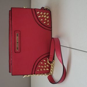Gold studded pink Steve Madden cross body